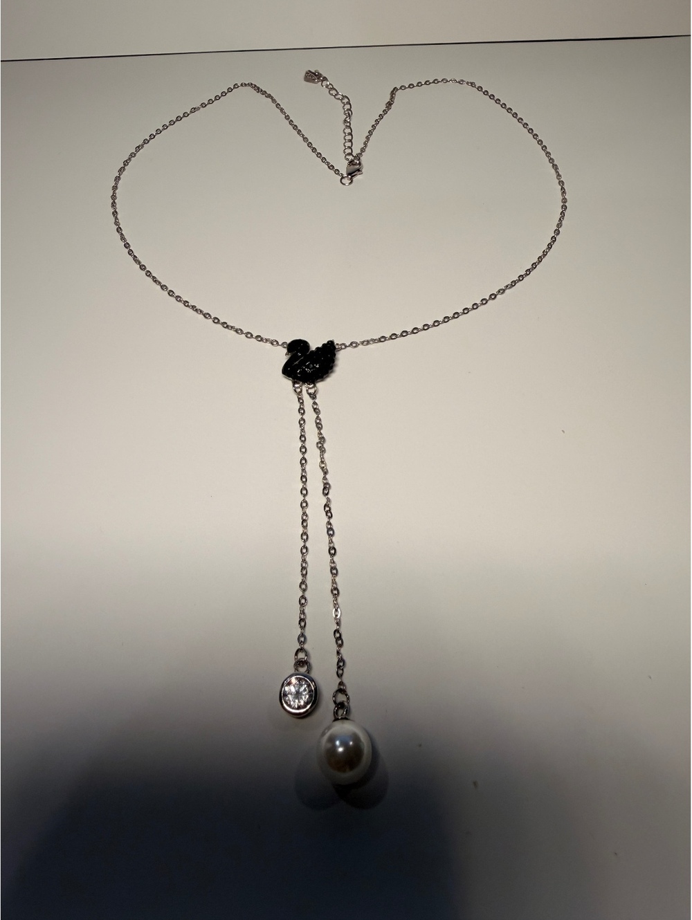 Swarovski Iconic Black Swan Y Necklace